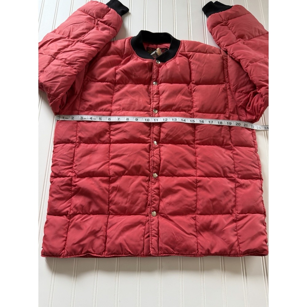 Vintage 10X Sport Clothing Goose Down Puffer Jacket Pink Snap‎ M USA Made - Picture 7 of 12